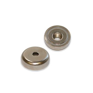 Neodymium Pot Magnet with Round Hole - 20mm x 7mm