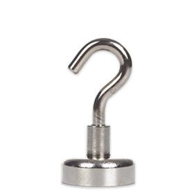 Neodymium Pot Magnet with Threaded Hook - 42mm x 47mm