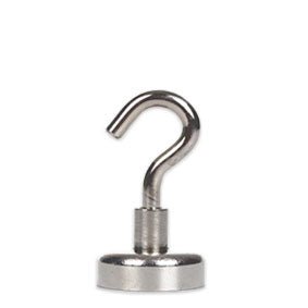 Neodymium Pot Magnet with Threaded Hook - 32mm x 47mm