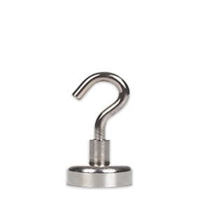 Neodymium Pot Magnet with Threaded Hook - 25mm x 42mm