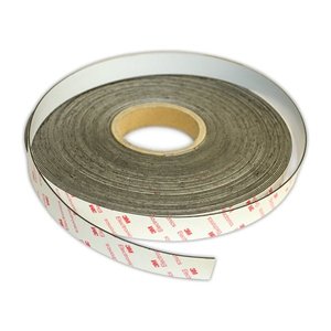 Magnetic Tape System Magnafix: Self-Adhesive White Non-Magnetic Steel Tape | 25mm x 1mm x 30m ROLL