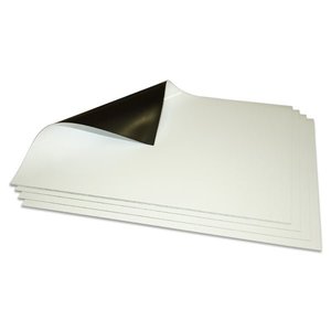 Magnetic Strips Magnetic Tape: A4 Magnetic White Gloss Label | 0.4mm | Non-Printable