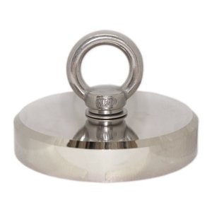 Neodymium Fishing Magnet with M20 Threaded Eyelet - 160mm x 110mm