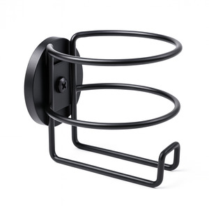 Rare Earth Rubber Coated Pot Magnets: Magnetic Cup Holder | Rubber Coated Neodymium Pot Magnet - (D) 66mm x (BH) 8mm | 85mm Diameter Affixed Cup Holder