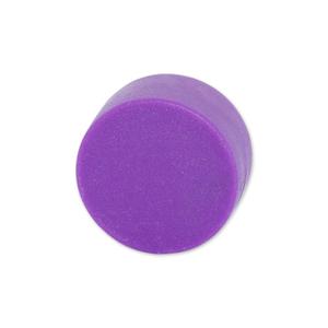 Pin Magnets: Neodymium Purple Button Magnet - 12.7mm x 6.35mm | Thermoplastic Rubber (TPR) Coated