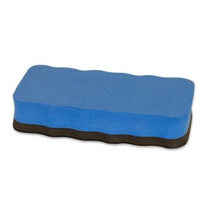 Magnetic Pockets And Card Holders: Magnetic Whiteboard Eraser - Blue