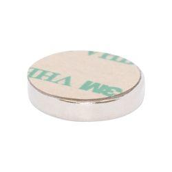 Self-Adhesive Neodymium Disc Magnet - 20mm x 4mm | N42 | Single-sided 3M VHB Adhesive