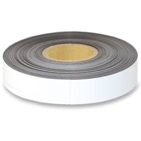 Non-Rewritable PVC White Magnetic Tape - 50mm x 0.6mm | 30m ROLL