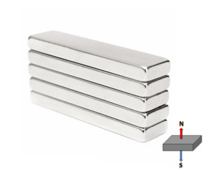 Magnetic Blocks: Neodymium Block Magnet - 50mm x 10mm x 5mm | N45