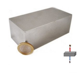 Magnetic Blocks: Neodymium Block Magnet - 76.2mm x 50.8mm x 50.8mm | N52