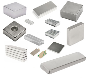 Magnetic Blocks: Neodymium Block Magnet - 75mm x 20mm x 5mm with Hole D10mm | N45