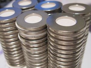 Ring Magnets: Neodymium Ring Magnet OD19.4mm x H1.65mm | Hole 10mm | N38H | High Temperature ≤120ºC