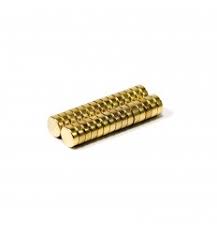 Neodymium Disc Magnet 4mm x 2.4mm N50 | Gold Coated