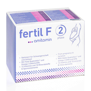 Products: amitamin fertil F phase 2 - Testsieger Formel für Schwangerschaft amitamin® Shop: Aminosäuren, Vitamine, Mineralstoffe