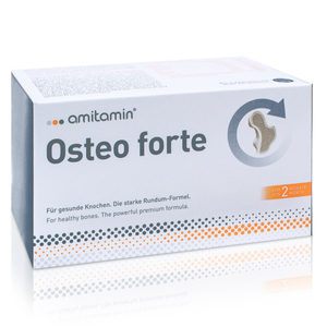 Gelenke & Knochen: Osteo forte: Kalzium, Magnesium, Vitamin D & K amitamin® Shop: Aminosäuren, Vitamine, Mineralstoffe