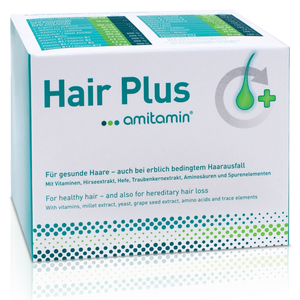 Products: Hair plus bei Haarausfall Beste Haarvitamine seit 2011 amitamin® Shop: Aminosäuren, Vitamine, Mineralstoffe