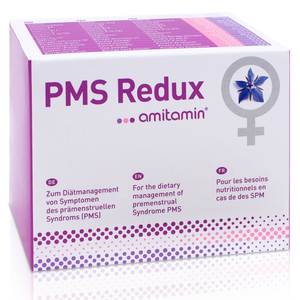 Für Frauen: amitamin® PMS Redux: Natürlich PMS Symptome lindern amitamin® Shop: Aminosäuren, Vitamine, Mineralstoffe