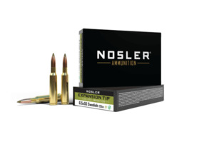 Products: 6.5×55 Swedish 120gr Expansion Tip (Nosler)