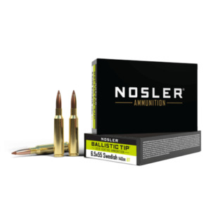 6.5×55 Swedish140g Ballistic Tip (Nosler)