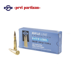8mm Lebel (8x51mm Rimmed Lebel) 200gr FMJ-BT (Prvi Partizan)