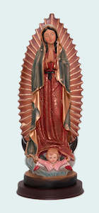 Our Lady of Guadalupe Virgin Mary Catholic Statue Holy Figurine - 33 cm