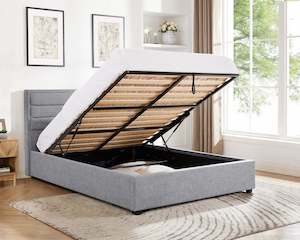 Beds: Queen Gas Lift Bed Frame