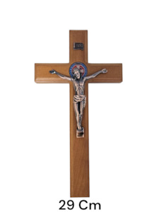 Cultural: St Benedict Wood Crucifixes -(29) cm
