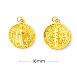 Cultural: St Benedict Medal – Gold Finish (Multiple Sizes)