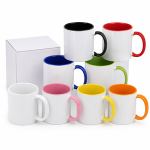 11oz Coloured Inner Sublimation Mug – Each Mug Comes with White Box