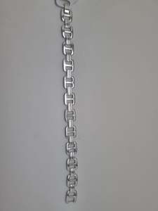 Silver link chain bracelet