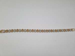 Jewellery: Two tone bracelet
