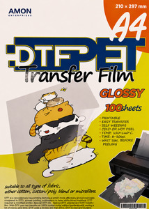 A4 DTF Transfer Film – 100 Glossy  PET Sheets