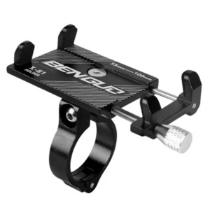 Phone mount – aluminium, black – Amped Up Electric Scooters