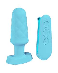 Anal Toys: Loveline Velvet Butt Plug Blue
