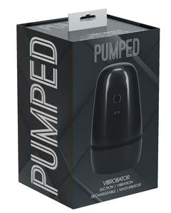 Pumped Vibrobator Masturbator Black