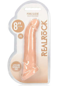 Penis Sleeves: Realrock Penis Sleeve 8" Flesh