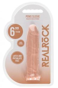 Realrock Penis sleeve 6" Flesh