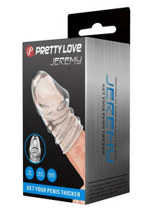 Pretty Love Jeremy Penis Sleeve - Clear