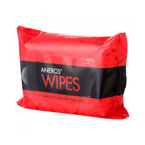 Aneros Antibacterial Sex Toy and Body Wipes - 25 Pack
