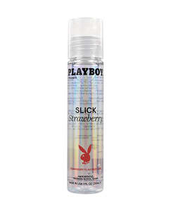 Lubes Essentials: Playboy Slick Strawberry H2O Flavoured Lube 30ml
