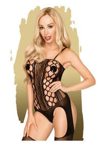 Body Stocking: Penthouse Bomb Squad Bodystocking 4914 Black - XL