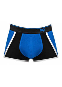 Male Power Retro Panel Short Royal Blue Black XL 155265