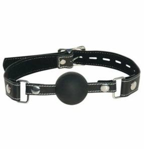 Blindfolds Gags: Sportsheets Edge Silicone Ball Gag