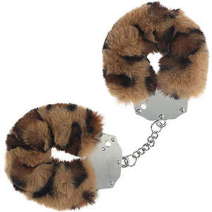 Ouch Fluffy Hand Cuffs Leopard