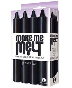 Make Me Melt Candles 4 Pack Jet Black