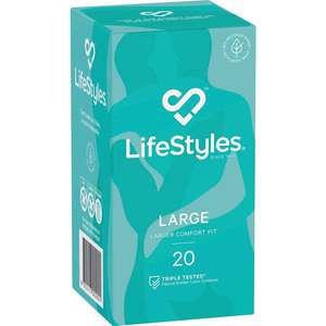 Condoms: Lifestyles Large Condoms 20 Pack