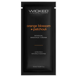 Wicked Orange Blossom and Patchouli Massage Cream 10ml