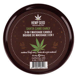 Hemp Seed Massage Candle - Santa Came Early