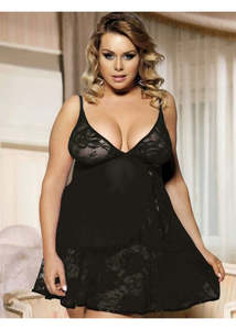 Oh Yeah Chemise Black R80158-2P XL