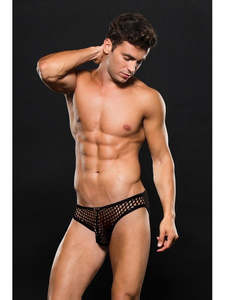 Envy: Envy Mens Modern Bikini E089 Black S/M